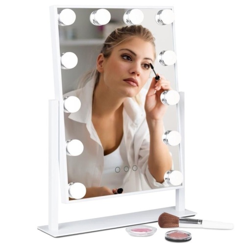 Hollywood Makeup Vanity Mirror w/ Smart Touch, Adjustable Color Temp, 12 LED. Appears New - Lot 864
