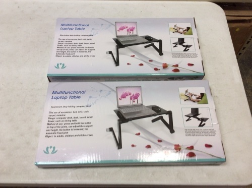 Lot of (2) New Multifunctional Laptop Tables - Lot 885
