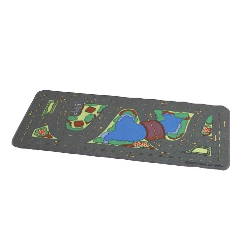 Learning Carpets Drive Around The Park Play Carpet, 60" x 27". For Preschool/Daycare/Playroom, Indoor/Outdoor. Appears New.  - Lot 921