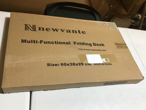 Newvante Multi-Functional Folding Desk. 60x38x29 cm. Appears New - Lot 990