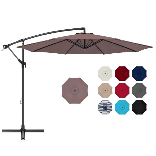 10ft Offset Hanging Patio Umbrella - Lot 421
