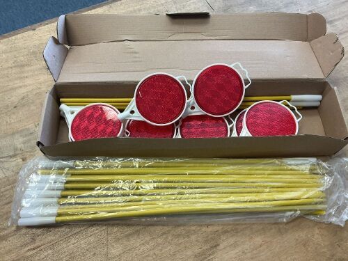 Reflectors for Driveway Entrance Orange Reflective Driveway Markers - Lot 279