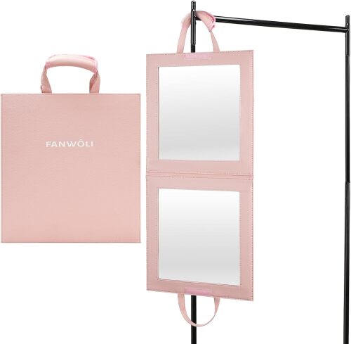 Fanwoli Hanging Mirror for Dance Bag with Garment Rack | Full-Body | Foldable & Portable | HD Reflection No Deformation - Lot 10030