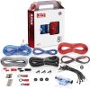 BOSS Audio Systems KIT2 8 Gauge Complete Car Amplifier Installation Wiring Kit with Power Cables, Ground Cables, Turn-On Wire, Speaker Wire, Terminals - Thumbnail 1