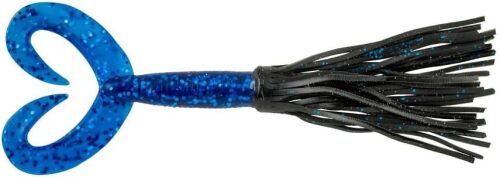 Berkley Power Bait Bearded The Deuce Fishing Bait (24 Count), Black Blue Fleck/Sapphire Blue, 4" - Lot 9220