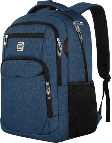 Volher Laptop Backpack,Business Travel Anti Theft Slim Durable Laptops Backpack,Water Resistant College Computer Bag for Women & Men Fits 15.6 Inch Laptop and Notebook - Blue - Lot 9243