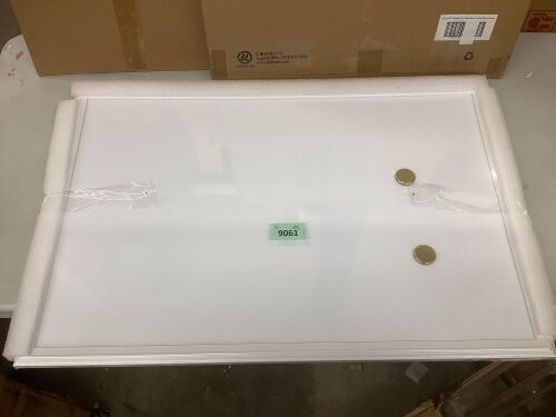 MDF Magnetic Dry Erase Board - White Decor Frame - Lot 10062
