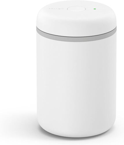 ellow Atmos Electric Vacuum Canister & Storage Container - Airtight Coffee & Food Storage Containers - Coffee Containers - (Matte White, 1.2 Liter)
