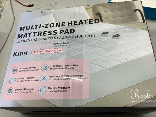 Multi-Zone Heated Mattress Pad, Quilted Premium, King