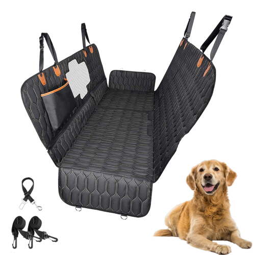 Back Seat Extender, Waterproof Dog Car Seat Cover,Pet Hammock Car Bed Mattress
