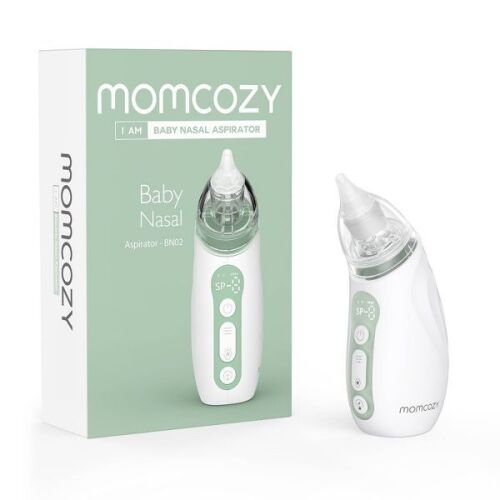 Momcozy Baby Nasal Aspirator - 5pc: Battery Operated, Plastic Material