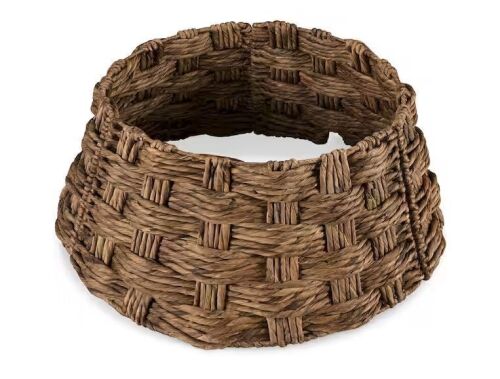 Basket Woven Hyacinth Christmas Holiday Tree Collar - 24in