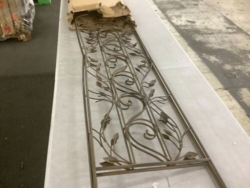 Set of 2 Iron Arched Garden Trellis - Bent