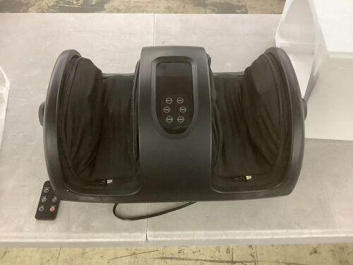 Reflexology Shiatsu Foot Massager w/ High-Intensity Rollers, Remote Control