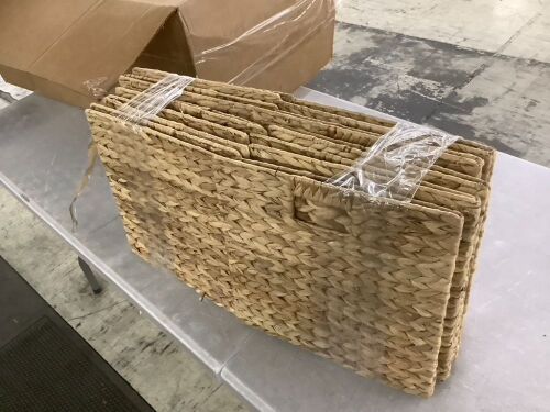 Woven Storage Baskets, 5 Pack