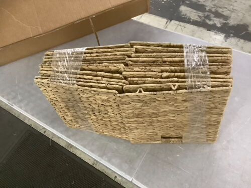 Woven Storage Baskets, 5 Pack