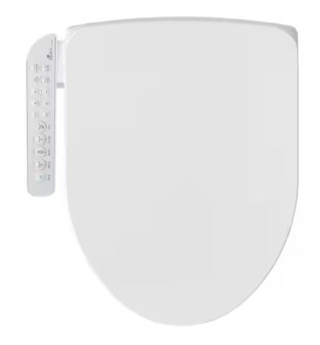BIO BIDET HD-7000 Electric Bidet Seat for Elongated Toilets in White with Fusion Heating Technology