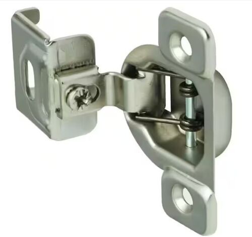 Sapphire 1-1/4 in. Partial Overlay Self-Closing Concealed No Radius Cabinet Hinge in Satin Nickel - (Set of 24)