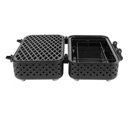Even Embers Tabletop Portable Charcoal Grill in Black
