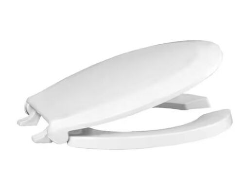 CENTOCO Fast-N-Lock Round Commercial Toilet Seat with Cover in White