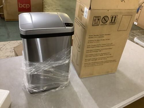 4 Gal. Stainless Steel Household Metal Trash Can