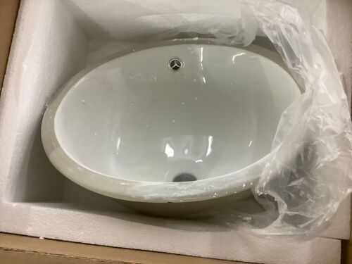 Swiss Madison Monaco 16.5 in. Oval Under-Mount Bathroom Sink in White