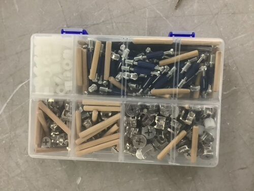 380-Piece Cam Locks with Multi-Size Cam Bolt and Wood Dowel Pins