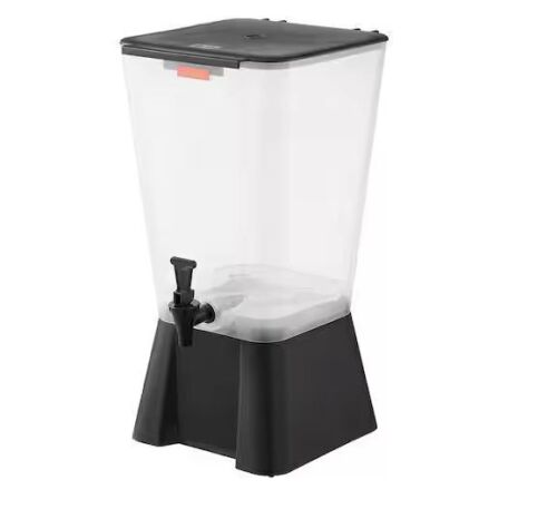 Plastic 5 Gal. Beverage Dispenser, No-Drip Spigot