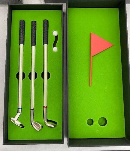 Mini Golf Pen Set with Driving Range Box, 2 Pack