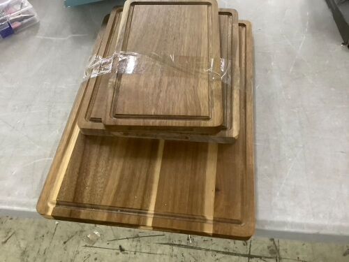 Wood Cutting Board, Set of 3