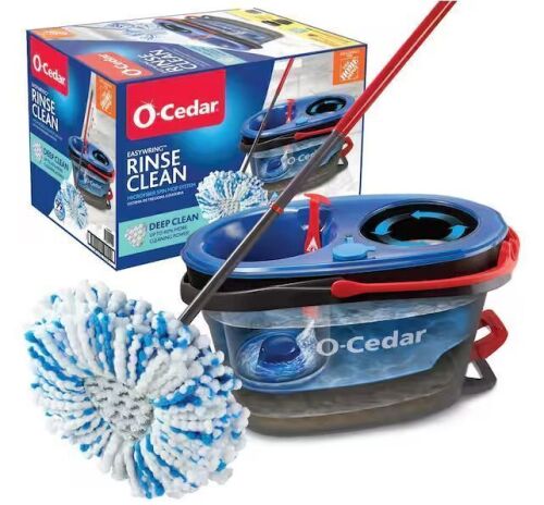 O-Cedar RinseClean Deep Clean Microfiber Spin Mop