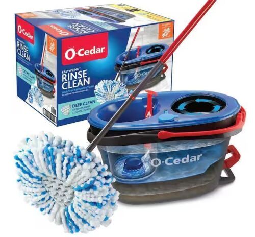 O-Cedar RinseClean Deep Clean Microfiber Spin Mop
