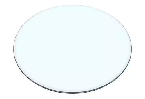 Polibi 20 in. Clear Round Tempered Glass Table Top, 1/4 in. Thickness with Anti-Collision Pencil Edge Polished