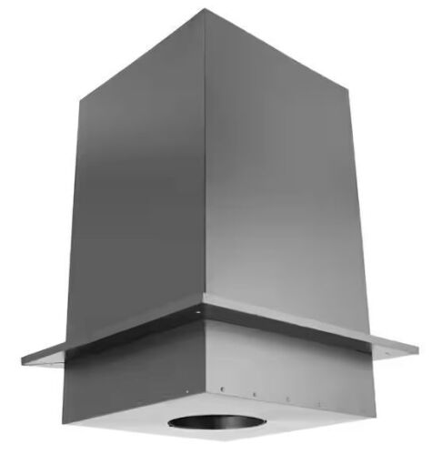 DuraVent DuraPlus All-Fuel Chimney 6in. Diameter Square Ceiling Support Box, 11in. Height