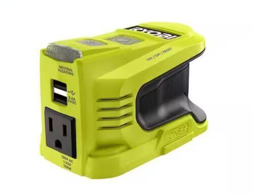 RYOBI 18V ONE+ 150-Watt Portable Battery Inverter Power Source (Tool Only)