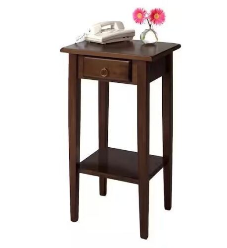 Winsome Regalia Accent Table with Drawer in Walnut Finish