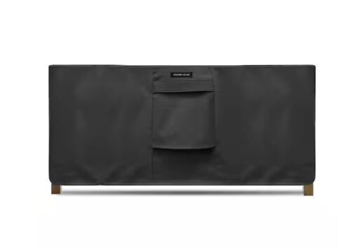 KHOMO GEAR 48 in. x 13 in. x 27 in. Black Rectangular Coffee Table/Ottoman Weatherproof Outdoor Patio Protector Cover