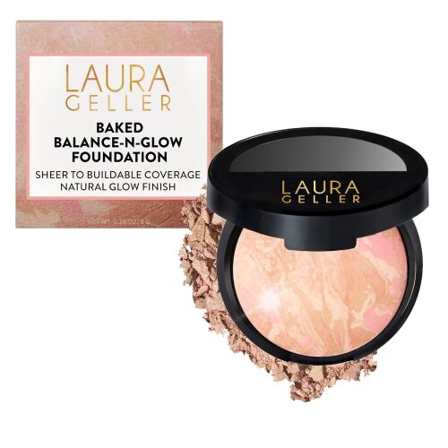 Baked Balance-N-Glow Illuminating Foundation - Porcelain - Buildable Sheer to Light Coverage - Satin Finish