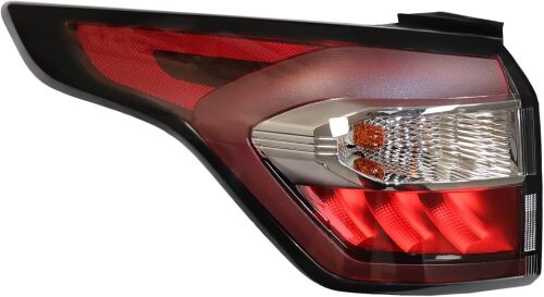 Tail Lights Assembly For 2017-2019 Ford Escape Kuga Outer Tail Lights, Halogen Lamp Red Lens Rear Brake Lights, Left Driver Side Replacement
