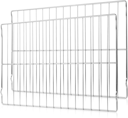 Upgraded 2-Pack Oven Racks 316496201 for Frigidaire Kenmore Range Stove 24.17 x 16 inch - Replaces 316496202 316496207 AP4040129 PS1765356, Stainless Steel