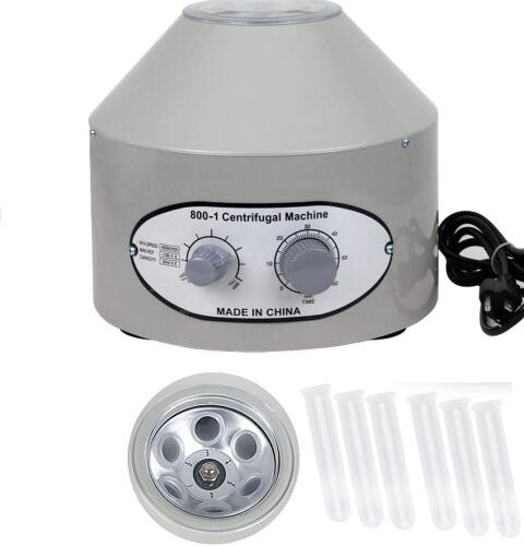 Desktop Electric Lab Laboratory Centrifuge Machine Lab Medical Practice w/Timer and Speed Control - Low Speed,4000 RPM, Capacity 20 ML x 6-110v