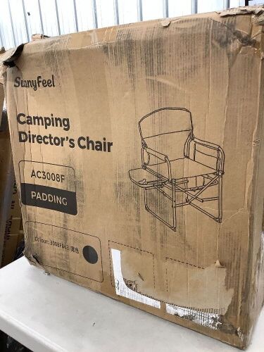 SunnyFeel Camping Directors Chair, Padded, Set of 2