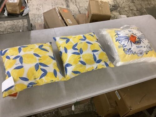 Lot of (3) Outdoor Throw Pillows