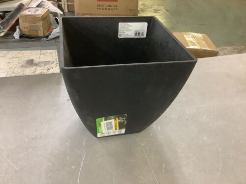Tierra Verde 12" W x 13" H Sonata Square Tapered Planter
