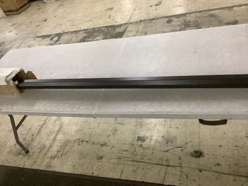 RAUBAY Retractable Pull Down White Screen Backdrop 8'