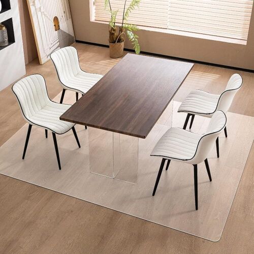 Clear PVC Non-Slip Floor Protector, 4.75'×7'