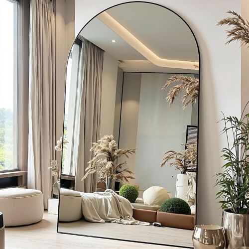 Oversized Arched Floor Mirror, 90" x 46"
