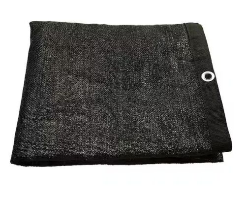Shatex 6 ft. x 10 ft. Sun Mesh Shade Panel, 90% Shade Cloth UV Sunblock with Grommets for Patio/Pergola/Canopy, Black