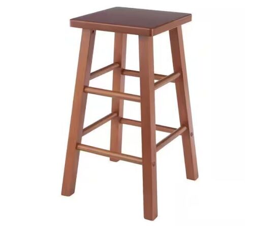 WINSOME WOOD Carrick 24 in. Wood Counter Stool in Teak Finish