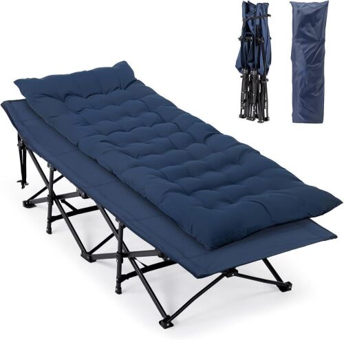VINGLI Folding Camping Cot Bed with Mattress